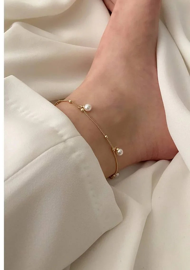 Pearly anklet