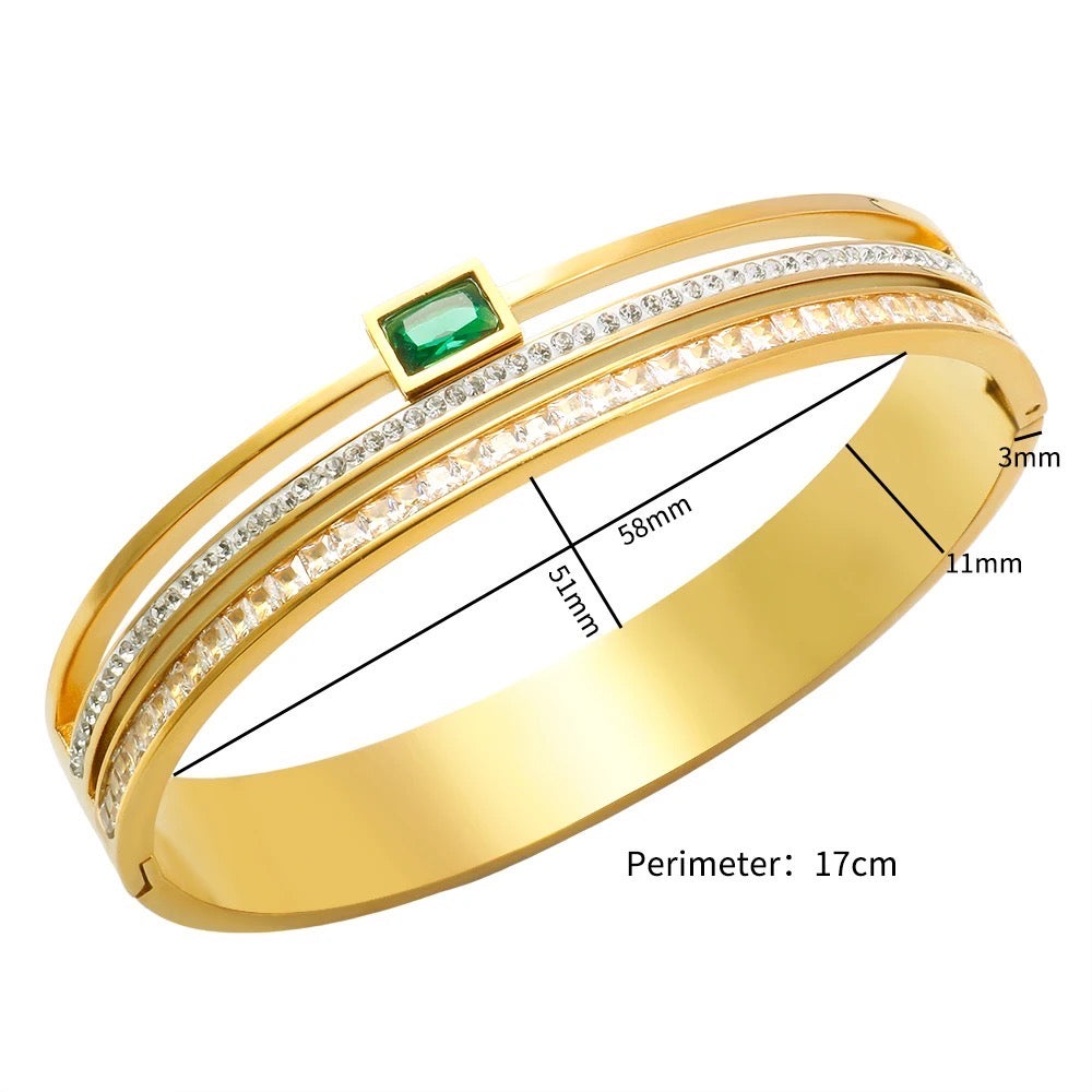 Emerald bangle