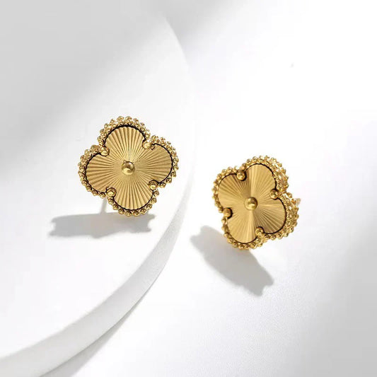 Lustre Clover Studs