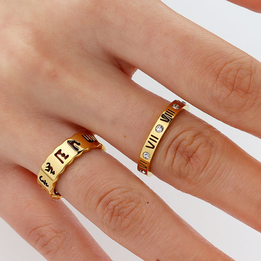 Sleek rome ring