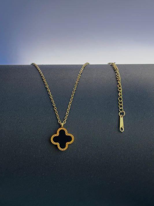 Double Sided Clover Lucky Necklace