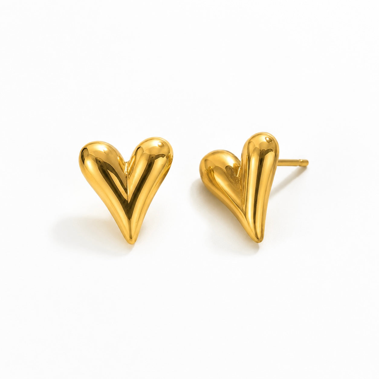 Heart studs