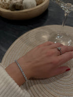 Macro tennis bracelet