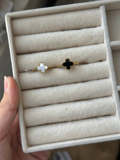 Double Sided Clover Ring