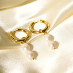 Pearl drop earrings