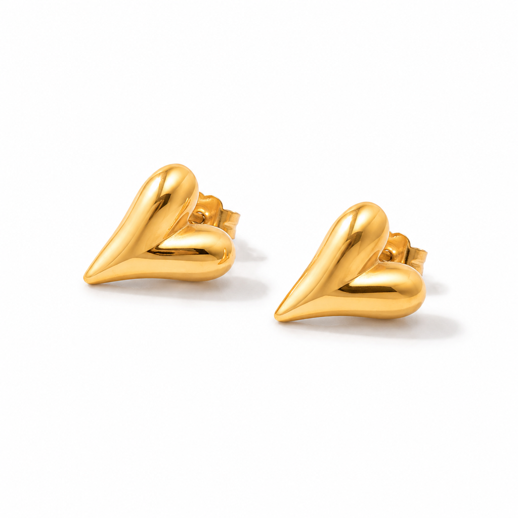 Heart studs
