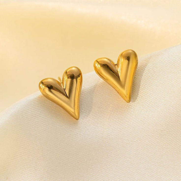 Heart studs
