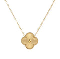 Lustre clover necklace