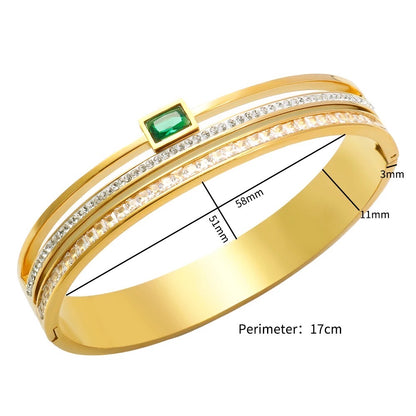 Emerald bangle