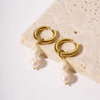 Pearl drop earrings