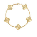 Lustre clover bracelet