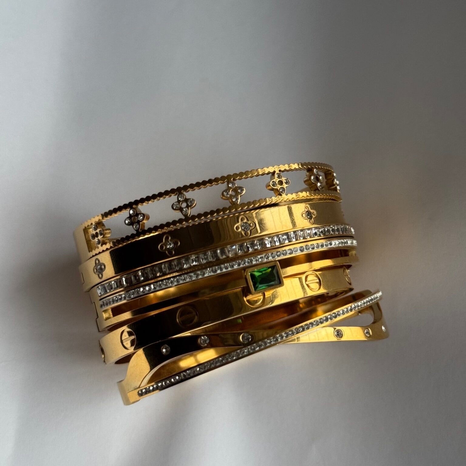 Emerald bangle