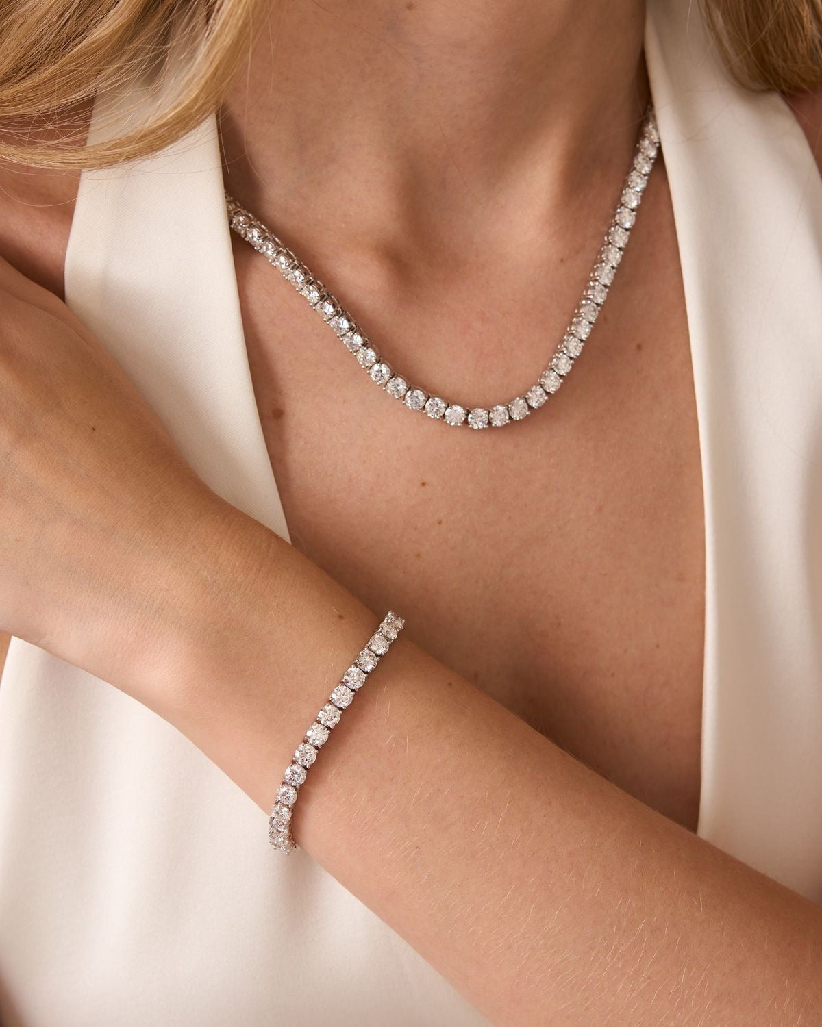 Macro tennis bracelet