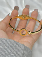 Luxury Bvlgari Sleek Bangle-18K