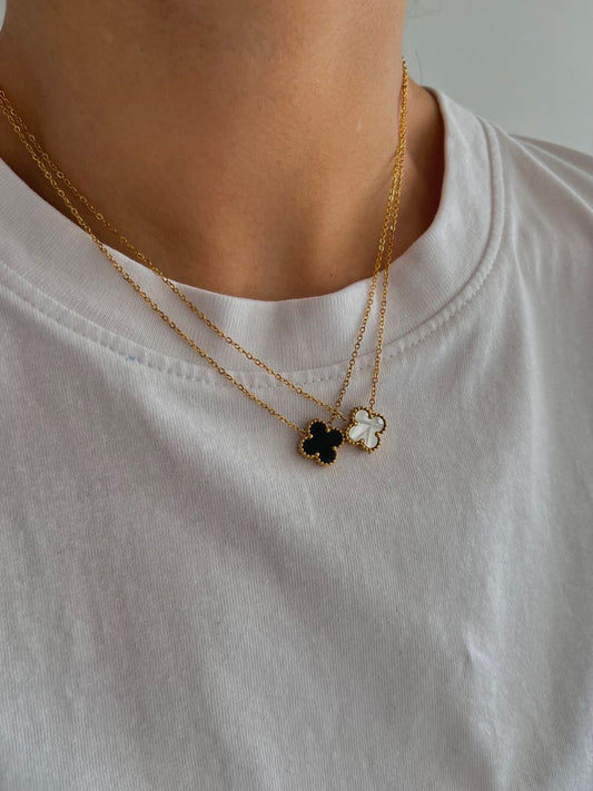 Double Sided Clover Lucky Necklace