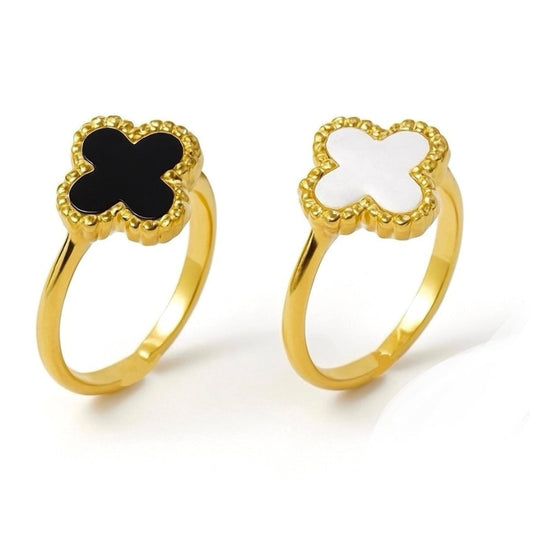 Double Sided Clover Ring