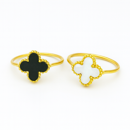 Double Sided Clover Ring