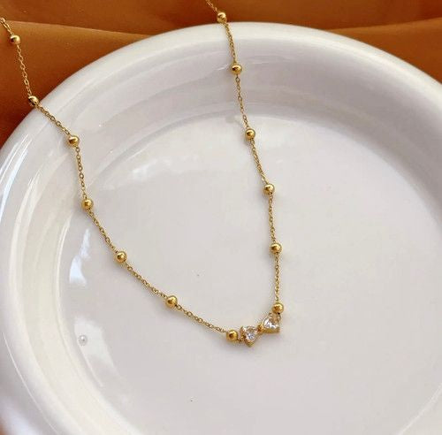 Velour necklace