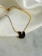 Iconic Black Swan Necklace