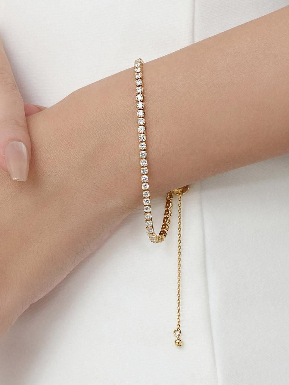 Micro tennis bracelet