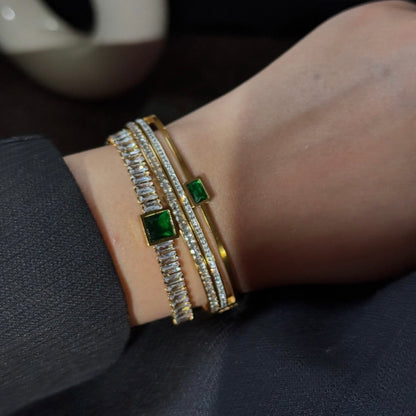 Emerald bangle