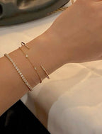 Micro tennis bracelet