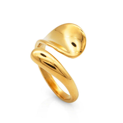 Swirl Statement Ring-18k