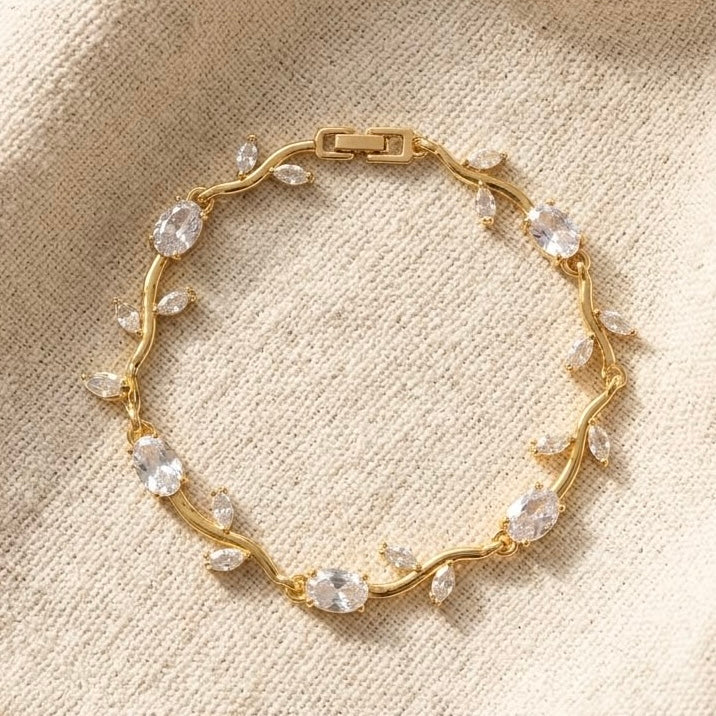 Tulip bracelet- crystal