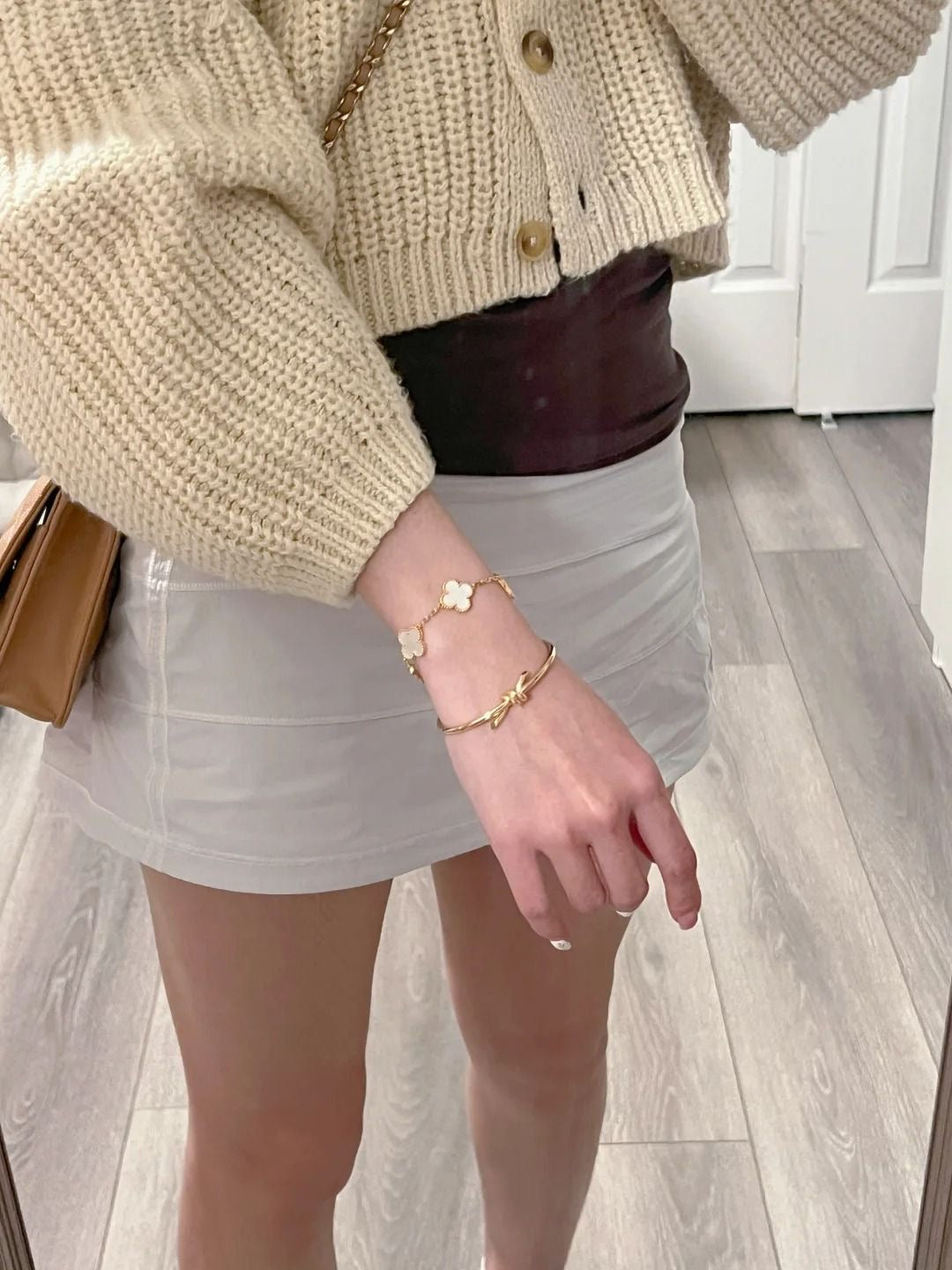 White Clover 5 motifs Bracelet