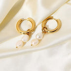 Pearl drop earrings