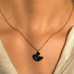 Iconic Black Swan Necklace