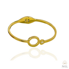 Luxury Bvlgari Sleek Bangle-18K