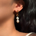 Pearl drop earrings