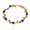 Tulip bracelet-saphire