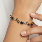 Tulip bracelet-saphire