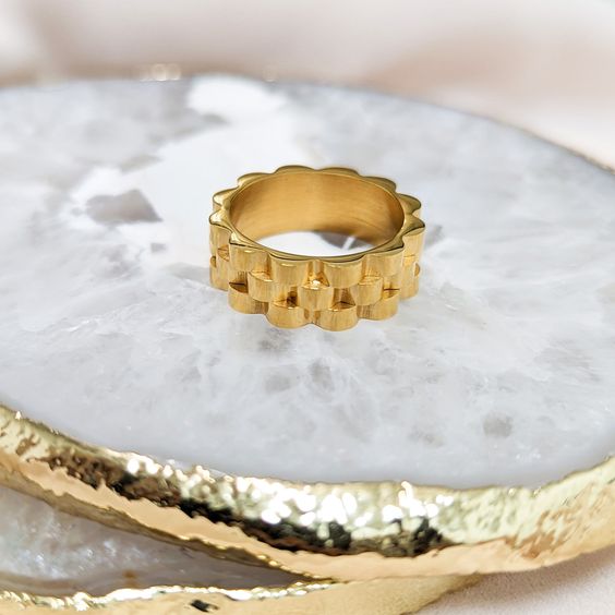 Rolex Twisted Band Style Ring