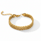 Gold Mesh Bracelet – 1:1 Cast Shadow